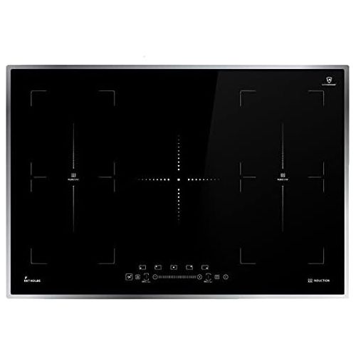  [아마존베스트]KKT KOLBE IND7705FZ-ED Induction Hob 77 cm (Auto / 9.7 kW / 9 Levels / 5 Zones / 2 Flex Zones / Stainless Steel Frame / TouchSelect Sensor Buttons / Slider Control / Booster / LED