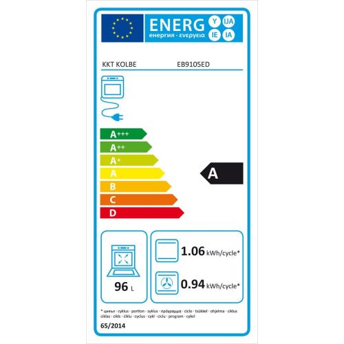  [아마존베스트]EB9105ED KKT KOLBE Built-In Oven 90 cm / Sensor Touch / Rotating Spit / Concept Clean