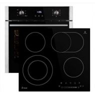 [아마존베스트]KKT Kolbe Self-sufficient cooker set: Built-In Oven EB8005ED 60 cm + 59 cm Glass Ceramic Hob KFS59RL (Hot Air / Grill / Roasting System / Automatic Timer / Dual Zone SET8005KFS