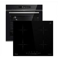 [아마존베스트]KKT KOLBE Autarkes Herdset: 60cm Einbau-Backofen EB8017ED + 59cm Induktionskochfeld KF5900IND / Heissluft/Grill-/Bratsystem/Teleskopauszuege/Kerntemperaturfuehler/Katalyse/Touch/Edels