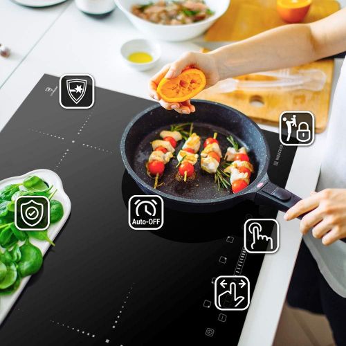  [아마존베스트]KKT KOLBE Autarkes Herdset: 60cm Einbau-Backofen EB8017ED + 59cm Induktionskochfeld KF5900IND / Heissluft/Grill-/Bratsystem/Teleskopauszuege/Kerntemperaturfuehler/Katalyse/Touch/Edels