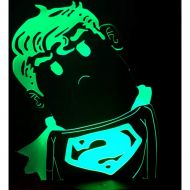 KKXXYD 7 Color Change Marvel Q Cartoon Superman Led USB Illusion Night RGB Table Bedside Mood Light Kids