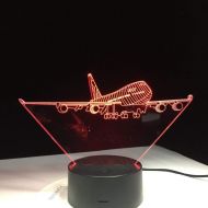 KKXXYD 3D Lamp RGB Mood Lamp 7 Colors Light Led Night Light Birthday Holiday Decor Gift for Children Friend