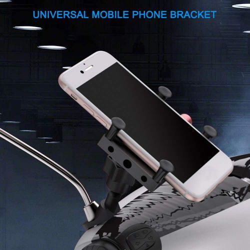  KKmoon Navigation Fixed Bracket Adjustable Handlebar Mount Mobile Phone Holder for Motorcycle Bike