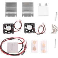 [아마존 핫딜] KKmoon DIY Kit Thermoelectric Peltier Cooler Refrigeration Cooling System Heat Sink Conduction Module + 2 Fans + 2 TEC1-12706