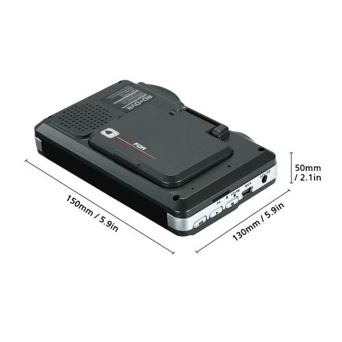  KKmoon Anti Radar Detector Car DVR 2 in 1 720P Dash Cam Radar Speed Detector with Full Band Mute Button Loop Recording G-Sensor