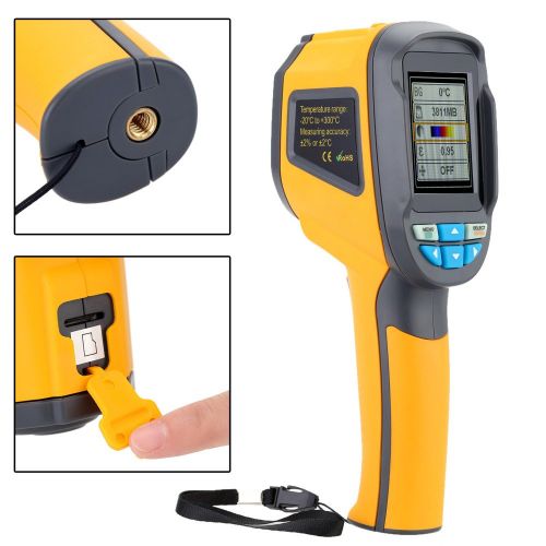  IR Thermometer, KKmoon Portable Infrared Thermometer IR Thermal Imager Temperature Range -20℃ to 300℃(-4℉ to 572℉) & IR Resolution 3600 Pixels Thermal Imaging Camera
