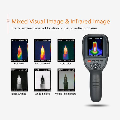  Infrared Thermometer, KKmoon Professional Handheld Thermal Imaging Camera 3.2 Portable IR Thermal Imager Infrared Imaging Device
