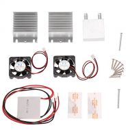 KKmoon DIY Kit Thermoelectric Peltier Cooler Refrigeration Cooling System Heat Sink Conduction Module + 2 Fans + 2 TEC1-12706