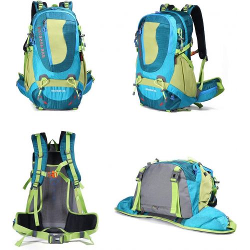  KL928 Hiking Backpack Waterproof Outdoor Internal Frame Backpacks for Men and Women Travel Camping Climbing (DV2003-Blue)