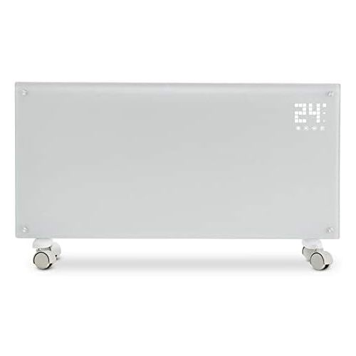  KLARSTEIN Bornholm Convection Panel Space Heater, 1500 Watt, Warms up to 400 sq ft, Freestanding or Easy Wall Mount, LED Display, ECO Mode, Overheating Protection, Adjustable Progr