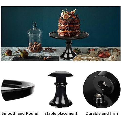  Round Cake Stand Black 11