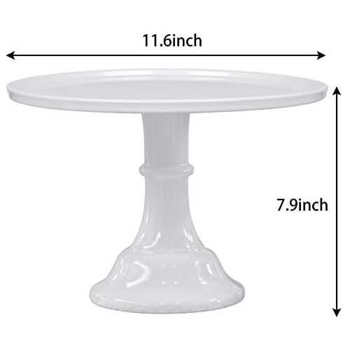  KLASKWARE Round Cake Stand 11 Melamine Cake Display Stand Dessert Cupcake Display Tray for Graduation,Wedding,Birthday,Party,Anniversary,Ceremony