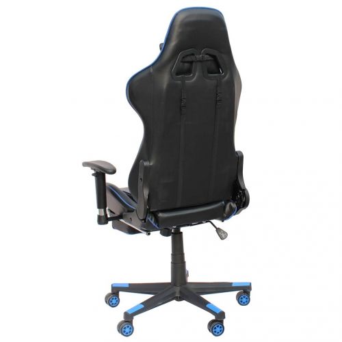  KLB Sport Ergonomic Gaming Chair Racing Style Adjustable Height High-Back PC Computer Chair with Headrest, Footrest and Lumbar Massage Support Executive Office Chair