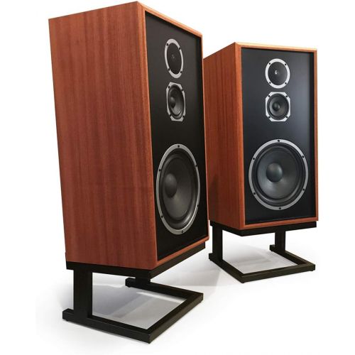  KLH Model Five 3-Way 10-inch Acoustic Suspension Floorstanding Speakers - Pair (Mahogany)
