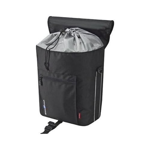  KLICKfix Farradtasche Cita Gta Schwarz/Silber Gepacktragertasche, 16 x 30 x 35 cm