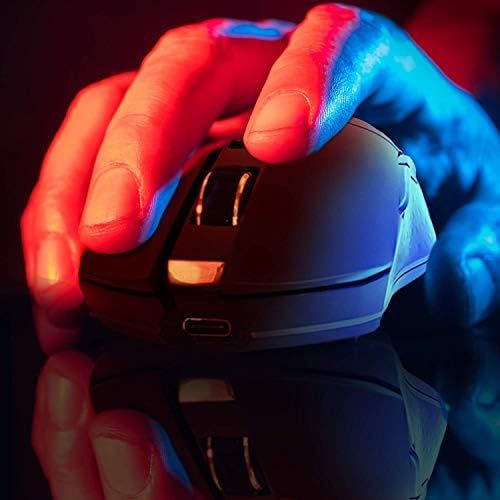  KLIM Blaze Rechargeable Wireless Gaming Mouse RGB + High-Precision Sensor and Long-Lasting Battery + 7 Customizable Buttons + Up to 6000 DPI + Wired and Wireless Mouse for PC Mac a