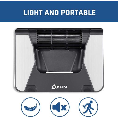  [아마존베스트]KLIM Airflow + Cool Air goes in, Hot Air Gets Out + Get The Best Cooler for Your Laptop + Innovative Cross Flow Turbines for High Performance + Materials + 10-17