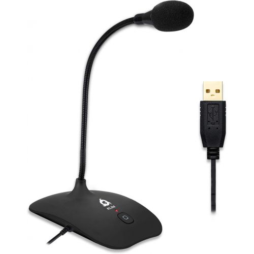  [아마존베스트]KLIM Talk - USB Desk Microphone for Computer - Compatible with Any PC, Laptop, Mac, PS4 - Professional Desktop Mic with Stand - Recording, Gaming, Streaming, YouTube, Podcast Mics,