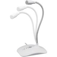 [아마존베스트]KLIM Talk USB Stand Microphone PC and Mac Compatible with Any Computer Professional USB Microphone High Definition Audio USB Microphone 2020 White