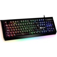 [아마존베스트]KLIM Domination  German  Mechanical RGB QWERTZ Keyboard  New 2019 Version  Blue Keys  Faster, Precise, Comfortable Keystroke  Full Freedom in Colour Choice PC PS4