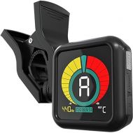 KLIQ UberTuner - Professional Clip-On Tuner for All Instruments (multi-key modes) - with Guitar, Ukulele, Violin, Bass & Chromatic Tuning Modes (also for Mandolin and Banjo)