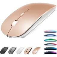 [아마존베스트]KLO Rechargeable Bluetooth Mouse for Laptop Mac Pro Air Bluetooth Wireless Mouse for MacBook pro MacBook Air MacBook Mac Window Laptop (Rose Gold)