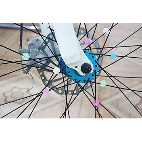 [아마존베스트]KLOUD City Assorted Colors Bike Bicycle Wheel Spokes Luminous Plastic Clip Bead/ Spoke Decorations