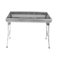 KM Mart Barbecue Charcoal Grill Stove Fold Stainless Steel BBQ Party Patio Camping