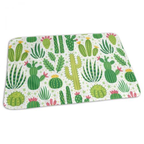  KMAND Changing Pad Cute Cactus Baby Diaper Urine Pad Mat Stylish Toddler Children Waterproof Sheet Sheet for Any Places for Home Travel Bed Play Stroller Crib Car