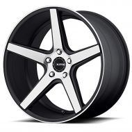 KMC KM685 DISTRICT Satin Black Machined Face Wheel (18 x 8. inches /5 x 72 mm, 38 mm Offset)
