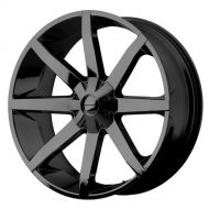 KMC Wheels KM651 Slide Gloss Black Wheel With Clearcoat (20x8.5/6x135, 139.7mm, +38mm offset)