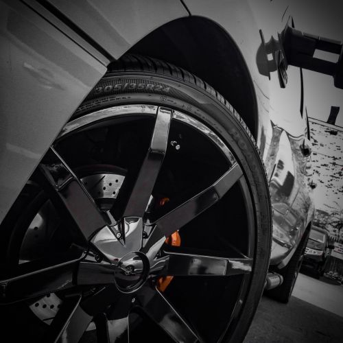  KMC Wheels KMX Wheels Slide KM651 Gloss Black Finish Wheel (22x9.5/5x135mm)