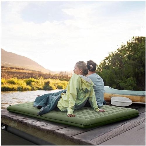  KMDJ Car Mattress Camping Mattress Double Sleeping Pad Inflatable Sleeping Pad Camping (Color : Green)