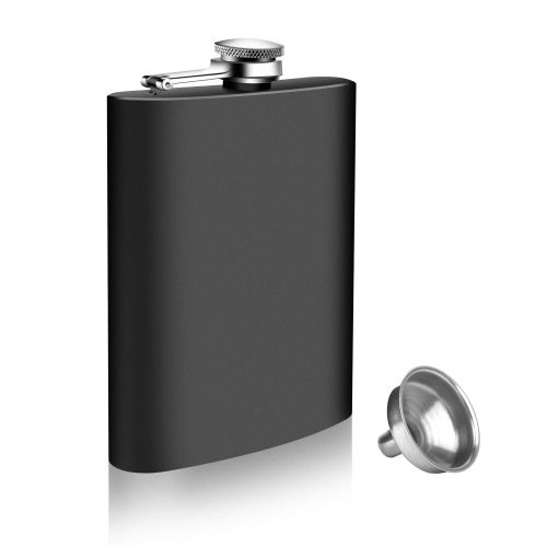  [아마존베스트]Flask, Kmeivol Flask Sets for Men, Stainless Steel Leakproof Flask for Men, Neutral, Unisex Flasks Funnel, Durable and Soft to The Touch Mens Flask, Includes Funnel, 8 Ounces, Best