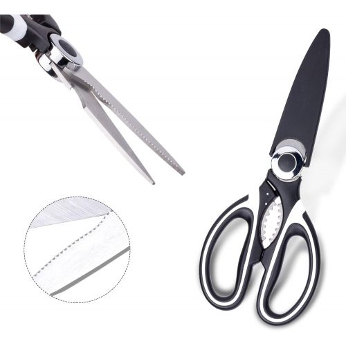  [아마존베스트]Kitchen Scissors, Kmeivol Kitchen Scissors Heavy Duty, Ultra Sharp Premium Multi-Function Cooking Scissors, Kitchen Scissors Dishwasher Safe, Meat Scissors with Comfortable Handle(