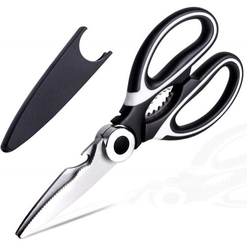  [아마존베스트]Kitchen Scissors, Kmeivol Kitchen Scissors Heavy Duty, Ultra Sharp Premium Multi-Function Cooking Scissors, Kitchen Scissors Dishwasher Safe, Meat Scissors with Comfortable Handle(