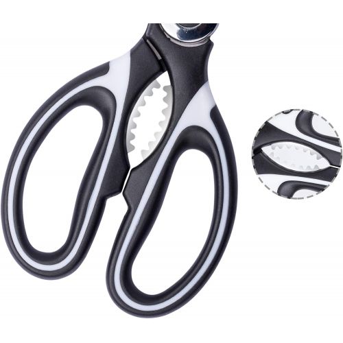  [아마존베스트]Kitchen Scissors, Kmeivol Kitchen Scissors Heavy Duty, Ultra Sharp Premium Multi-Function Cooking Scissors, Kitchen Scissors Dishwasher Safe, Meat Scissors with Comfortable Handle(