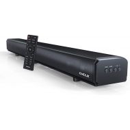 KMOUK Sound Bars for TV, Soundbar 2.1CH with Built-in Dual Subwoofers, Soundbar with 6 Speakers, 4 Equalizer Mode Bluetooth 5.0, HDMI ARC/Optical/AUX Connection, Wall Mountable Sou