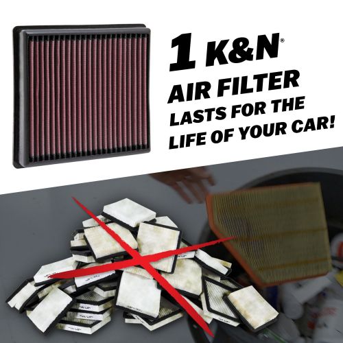  KN K&N HD-0910 High Performance Replacement Air Filter