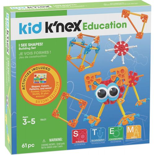 케이넥스 KNEX Education Kid I See Shapes! Ages 3-5 Preschool Learning Toy Building Sets (61 Piece) (Amazon Exclusive)