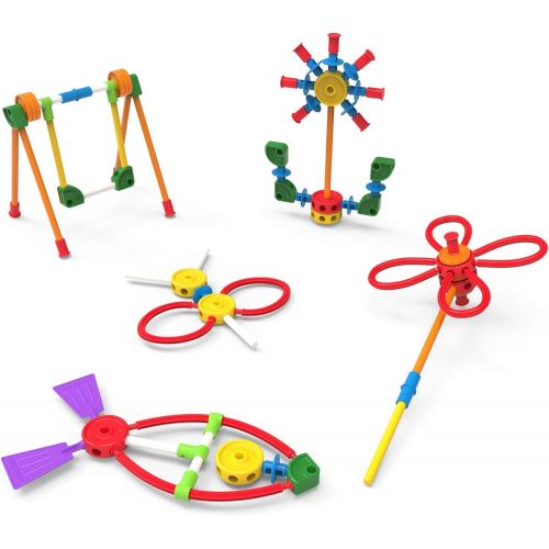 케이넥스 KNEX TINKERTOY - Classic Building Tin - 100 Parts - Collectible Tin - Ages 3+