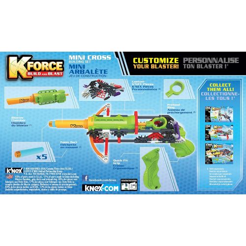 케이넥스 KNEX K-FORCE  Mini Cross Building Set  82 Pieces  Ages 8+ Engineering Educational Toy