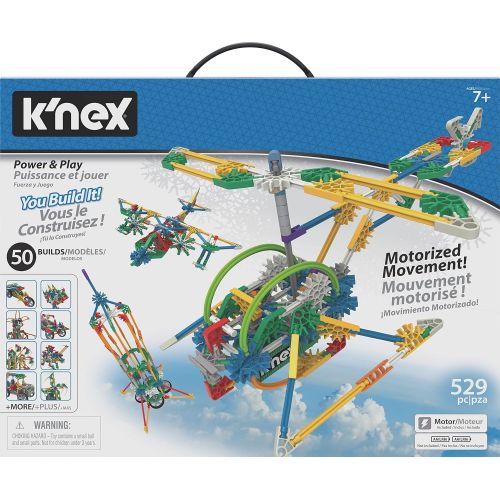 케이넥스 KNEX Imagine a€“ Power and Play Motorized Building Set a€“ 529 Pieces a€“ Ages 7 and Up a€“ Construction Educational Toy