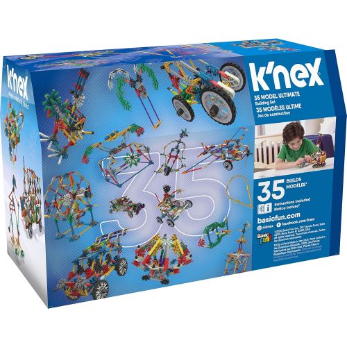 케이넥스 KNEX K’NEX  35 Model Building Set  480 Pieces  For Ages 7+ Construction Education Toy (Amazon Exclusive)