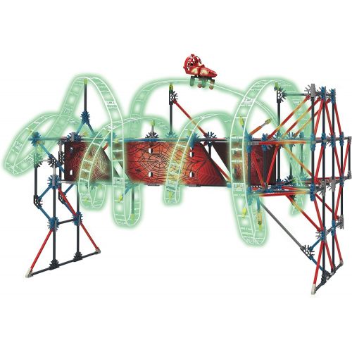 케이넥스 KNEX Thrill Rides  Web Weaver Roller Coaster Building Set  439 Pieces  Ages 9 and Up  Construction Educational Toy