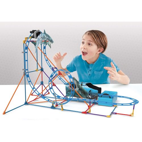 케이넥스 KNEX Thrill Rides - Tabletop Thrills Shark Attack Roller Coaster Building Set - Ages 7+