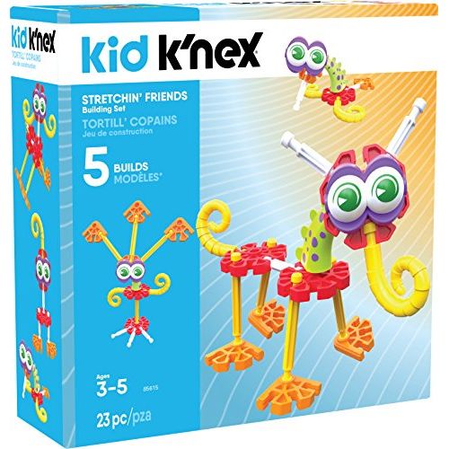 케이넥스 KNEX Kid Stretchin Friends Building Set  23Piece  Ages 3 & Up Preschool Educational Toy Building Set