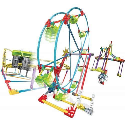 케이넥스 KNEX Amusement Park in-A-Box - 378 Parts - Motorized Amusement Rides - Ages 7 & Up