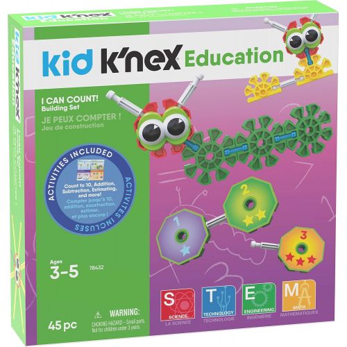 케이넥스 KNEX Kid I Can count! Ages 3 5 Preschool Education Toy Building Sets (45 Piece) (Amazon Exclusive)